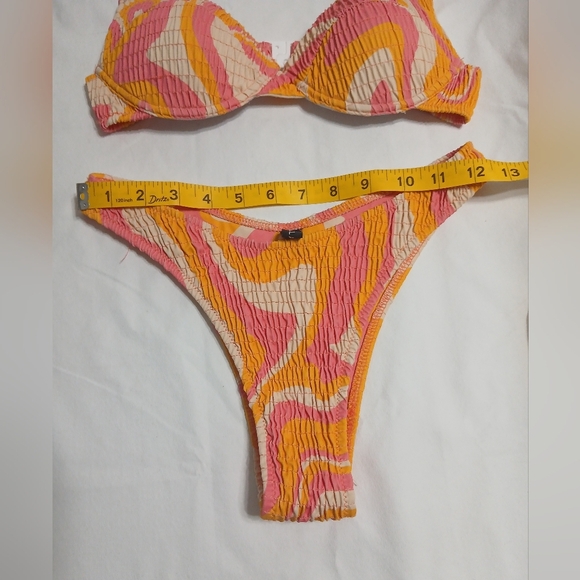VOLAFA Pink and Orange Swirl Bikini - Picture 9 of 14